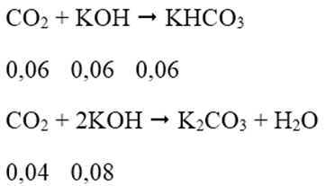 Hấp thụ hoàn toàn 2,24 lít CO2 (đktc) vào 100 ml dung dịch gồm K2CO3 0,2M và KOH x mol/lít, sau khi các phản ứng xảy ra hoàn toàn thu được dung dịch Y. Cho toàn bộ Y tác dụng với dung dịch BaCl2 (dư) thu được 11,82 gam kết tủa. Giá trị của X là: (ảnh 3)