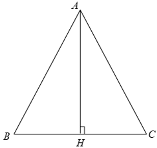 Tính diện tích của một tam giác cân có cạnh đáy là a, cạnh bên bằng b. (ảnh 1)