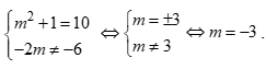 Cho hàm số bậc nhất y=(m^2+1)x-2m và y=10x-6 .  (ảnh 5)