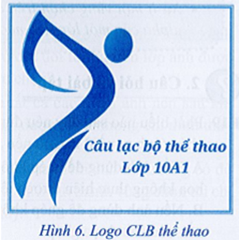 Hình 6 là logo Câu lạc bộ Tin học Lớp 10A1. Em hãy sử dụng các công cụ  (ảnh 1)