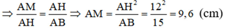 Cho tam giác ABC có ba góc nhọn, biết AB = 15cm, AC = 13cm và đường cao AH = 12cm. Gọi N, M lần lượt là hình chiếu vuông góc của H xuống AC và AB. a) Chứng minh rằng ΔAHN ∼ ΔACH b) Tính độ dài BC c) Chứng minh ΔAMN ∼ ΔACB d) Tính MN (ảnh 4)