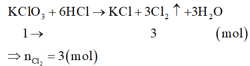 Cho các chất KMnO4, KClO3, MnO2, K2MnO4 lấy cùng số mol tác dụng hoàn toàn với HCl dư, trường hợp nào tạo ít clo nhất? (ảnh 2)