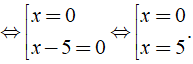 Tìm giá trị của x để x^3-10x^2 + 25x/ x^2-5x = 0 (ảnh 2)