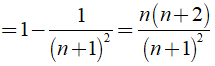 Rút gọn biểu thức A= 3/ (1 .2)^2 + 5/ (2 .3)^2 + .... + 2n+ 1/ [n (n +1)]^2 (ảnh 4)