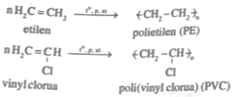 Cho các chất sau: CH4, CH3 – CH2 – CH3, CH2 = CH2, CH2 = CH – Cl, C6H6 (benzen). Số chất tham gia phản ứng trùng hợp là: (ảnh 1)