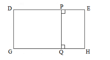 Cho hình vẽ như sau:  Cạnh PQ vuông góc với những cạnh nào?  (ảnh 1)