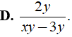Phân thức 2/(x + 3) bằng với phân thưc nào dưới đây ? (ảnh 8)