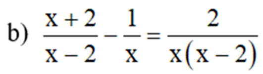 Giải phương trình: (x+2)/(x-2)-1/x=2/x(x-2) (ảnh 2)