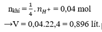 Cho 3,84g Cu phản ứng với 80ml dung dịch chứa HNO3 1M và H2SO4 0,5M thấy thoát ra V(l) NO ở (đktc) là sản phẩm khử duy nhất. Tìm V ? (ảnh 2)
