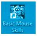 Đâu là biểu tượng của phần mềm luyện tập chuột Basic Mouse Skills. Đánh dấu ✔ vào ô trống trước đáp án đúng. (ảnh 3)