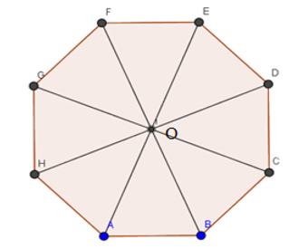 Gọi O là tâm của hình bát giác đều ABCDEFGH.  a) Tìm hai vectơ khác  (ảnh 1)