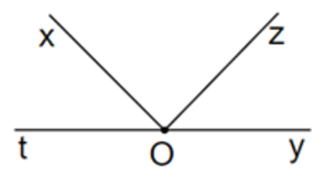 Hình bên có bao nhiêu góc đỉnh O mà không phải góc bẹt ? (ảnh 1)