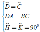 Cho hình thang cân ABCD( AB//CD,AB < CD ). Kẻ đường cao AH,BK của hình thang. Chứng minh rằng DH (ảnh 2)