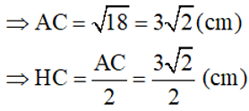 Cho hình chóp tứ giác đều S.ABCD, đáy ABCD là hình vuông có cạnh 3cm, cạnh bên SA = 5cm (ảnh 2)