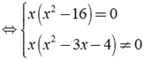 Giá trị của x để phân thức x^3-16x/ x^3 -3x^2 -4x bằng 0 ? (ảnh 4)