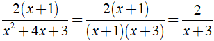 Phân thức 2/(x + 3) bằng với phân thưc nào dưới đây ? (ảnh 3)