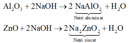 Cho các chất sau: Na2O, CuO, NO, CO2, Al2O3, ZnO. Số chất tác dụng với dung dịch NaOH là (ảnh 2)