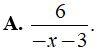 Phân thức 2/(x + 3) bằng với phân thưc nào dưới đây ? (ảnh 5)