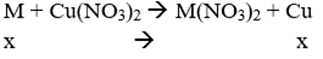 Cho 2 thanh kim loại M có hóa trị II và có khối lượng bằng nhau. Nhúng thanh 1 vào dd Cu(NO3)2 và thanh 2 vào dd Pb(NO3)2. Sau 1 thời gian khối lượng thanh 1 giảm 0,2% và thanh 2 tăng 28,4 % so với thanh kim loại đầu. Số mol của Cu(NO3)2 và Pb(NO3)2 trong 2 dd giảm như nhau. Kim loại M là: (ảnh 1)