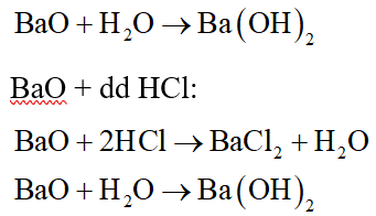 Cho các chất sau: NaCl, Al2O3, CuO, BaO. Số chất vừa tan trong dung dịch Ba(OH)2, vừa tan trong dung dịch HCl là: (ảnh 2)