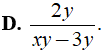 Phân thức 2/(x + 3) bằng với phân thưc nào dưới đây ? (ảnh 8)