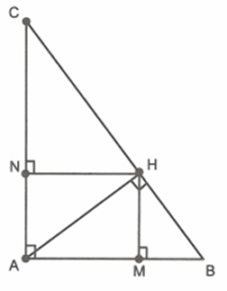Cho tam giác ABC vuông tại A. Kẻ đường cao AH của tam giác. Chứng minh rằng:  (ảnh 1)
