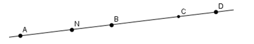 Cho hình vẽ sau:  Số cặp điểm nằm cùng phía với điểm A là: (ảnh 1)