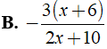 Rút gọn biểu thức x^2-36/2x + 10. 3/6-x được kết quả là ? (ảnh 4)