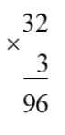 Đặt tính rồi tính:  a) 32 × 3                           41 × 2                               124 × 2                               312 × 3 (ảnh 1)