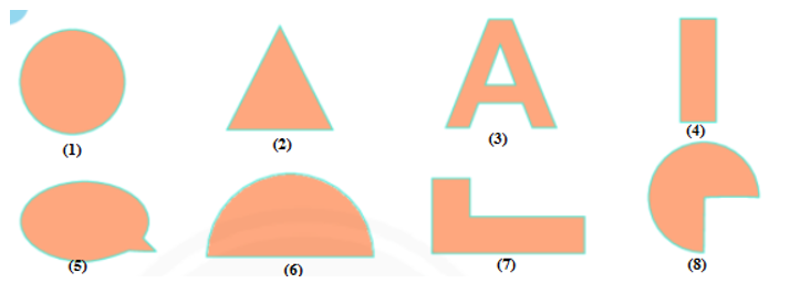 Trong những hình dưới đây, những hình có trục đối xứng là: (ảnh 1)