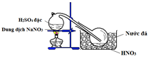 Để điều chế một lượng nhỏ dung dịch HNO3 trong phòng thí nghiệm, ta sử dụng hóa chất và cách (ảnh 2)