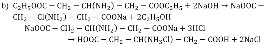 Cho sơ đồ chuyển hóa sau. C9H17O4N-> C5H7O4NNa2+ C2H6O Viết phương trình hóa học biểu diễn các chuyển đổi trên (ảnh 2)