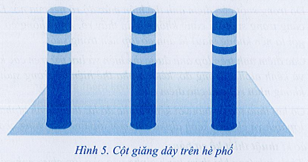 Hình 5 mô phỏng một dãy cột dùng để giăng dây trên hè phố hoặc cho một khu vực (ảnh 1)