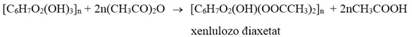 Xenlulozơ điaxetat (X) được dùng để sản xuất phim ảnh hoặc tơ axetat. Công thức đơn giản nhất (ảnh 1)