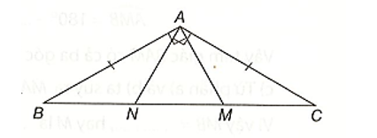 Cho tam giác ABC cân tại A có góc A=120 độ.Trên cạnh BC lấy hai điểm M, N sao cho MA (ảnh 1)