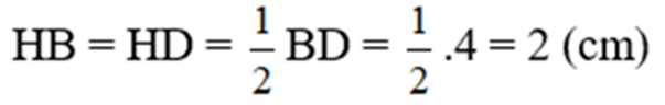 Cho hình thang ABCD (AB // CD) có AB = AD = CD/2. Gọi M là trung điểm của CD và H là giao điểm của AM và BD. a) Chứng minh tứ giác ABMD là hình thoi b) Chứng minh BD ⊥ BC c) Chứng minh ΔAHD và ΔCBD đồng dạng d) Biết AB = 2,5cm; BD = 4cm. Tính độ dài cạnh BC và diện tích hình thang ABCD. (ảnh 2)