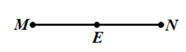 Vẽ đoạn thẳng MN = 5 cm. Điểm E là trung điểm của đoạn thẳng MN. Tính độ dài đoạn thẳng ME.  (ảnh 1)