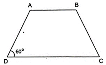 Tính các góc của hình thang cân, biết có một góc bằng 60 độ (ảnh 1)