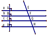 Cho hình sau trong đó các đường thẳng a,b,c,d song song với nhau. Nếu các đường thẳng a,b (ảnh 1)