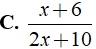 Rút gọn biểu thức x^2-36/2x + 10. 3/6-x được kết quả là ? (ảnh 5)