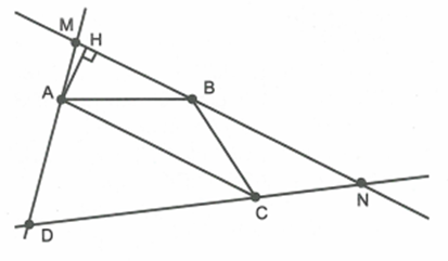 Cho tứ giác ABCD có diện tích 36 cm2, trong đó diện tích tam giác ABC (ảnh 1)
