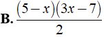 Kết quả của phép tính (x^2 -25) : 2x +10/  3x-7 (ảnh 5)