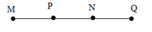 Cho bốn điểm M; N; P; Q cùng nằm trên một đường thẳng và hai điểm M; N nằm cùng (ảnh 3)