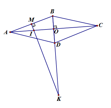 Cho hình thoi ABCD cạnh a. Gọi R và r lần lượt là bán kính các đường tròn (ảnh 1)
