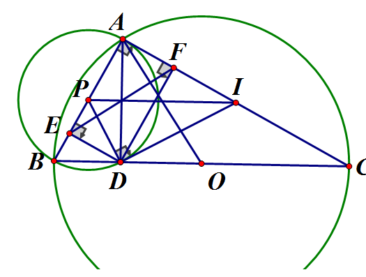Cho nửa đường tròn (O) đường kính BC = 2a. A là điểm trên nửa đường tròn, (ảnh 1)