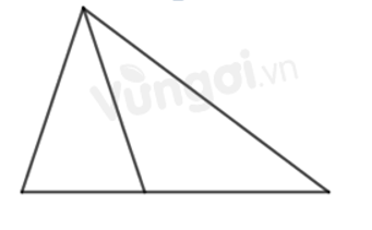 Hình dưới đây có mấy hình tam giác?  A. 1  B. 2  C. 3  D. 4 (ảnh 1)