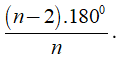 b) Số đo một góc của đa giác (ảnh 1)