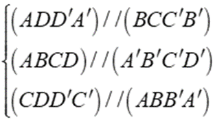 Cho hình hộp chữ nhật ABCD.A'B'C'D'. Chọn phát biểu đúng? (ảnh 2)