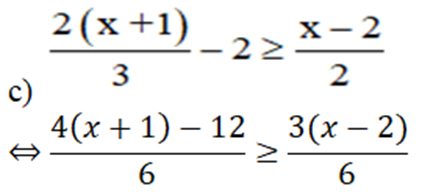 Giải bất phương trình: 2(x+1)/m-2>=(x-2)/2 (ảnh 1)