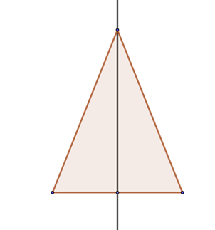 Phát biểu nào sau đây là đúng? A. Tam giác cân có 2 trục đối xứng; (ảnh 1)